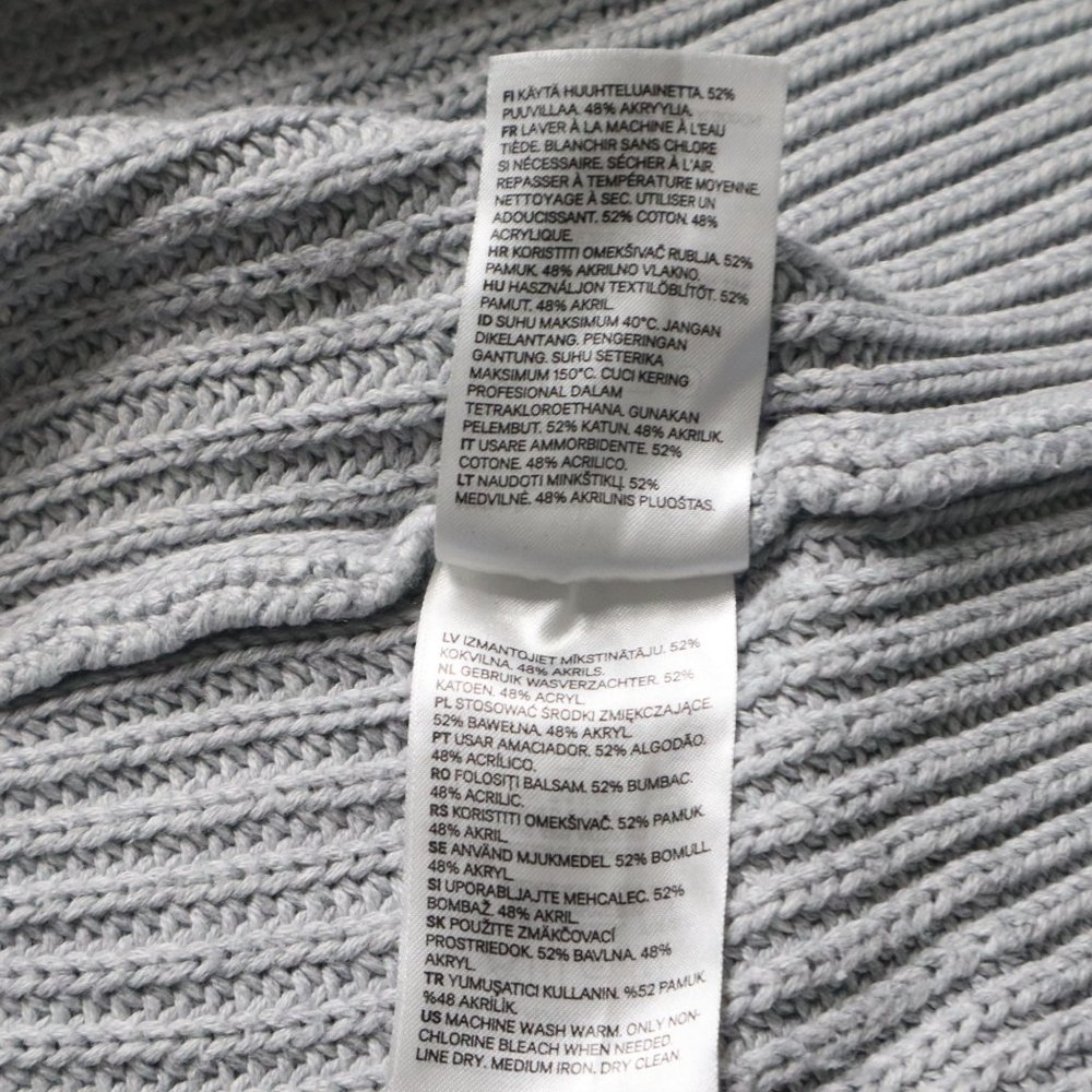 H&M L.O.G.G. Label Of Graded Goods Women's SZ S  Cotton Blend Knit Sweater - Picture 9 of 9